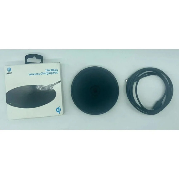 AT&T‎ 15W Fast Charge Wireless Charging Pad Black Fully Tested - Picture 3 of 3